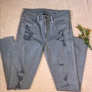 Distressed grey American Eagle jeans